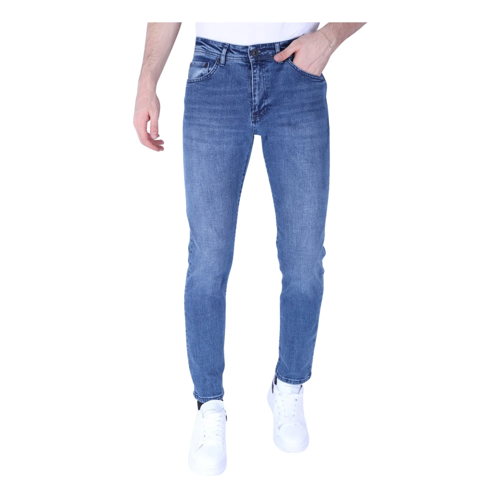 True Rise Jeans För Män Med Raka Ben - Normal Passform - Dp48 Blue, Herr