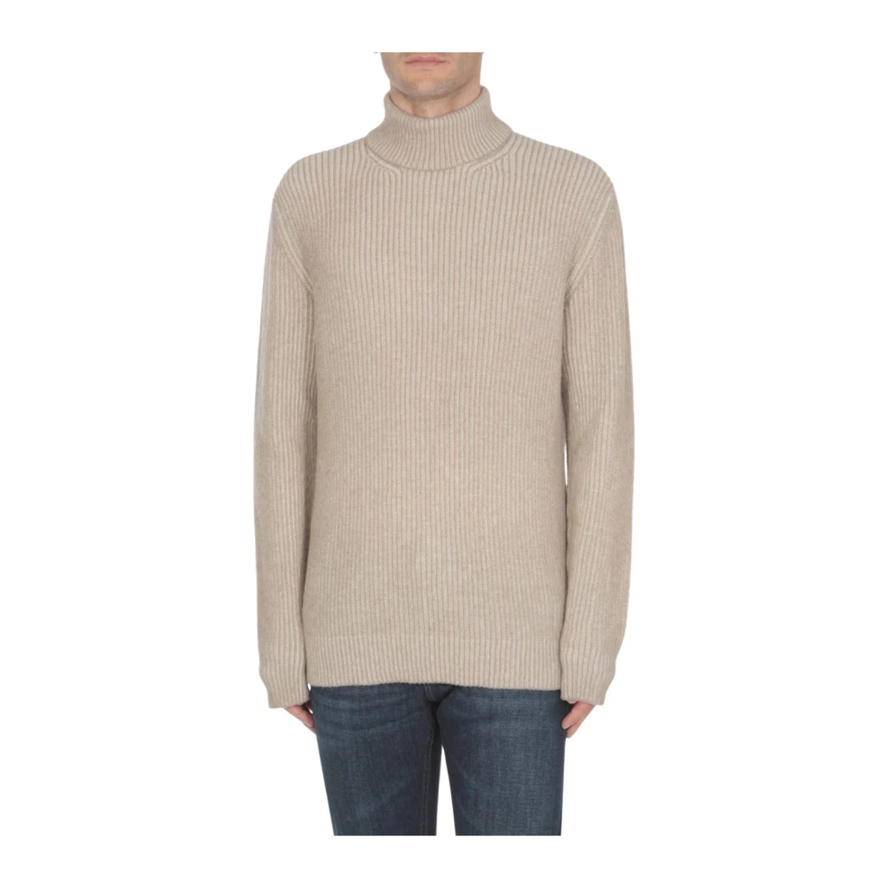 Tagliatore Turtleneck sweater Beige Heren