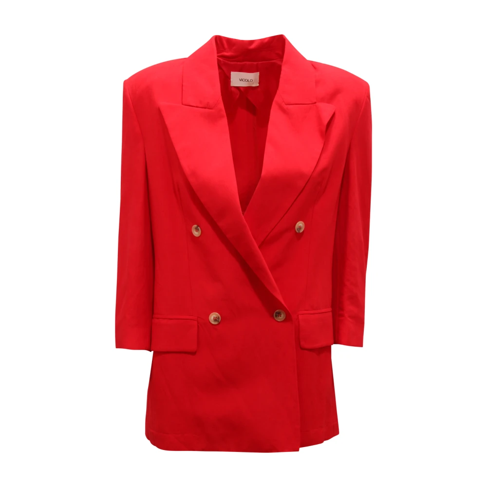 ViCOLO - Jackets > Blazers - Red - ViCOLO - Modalova