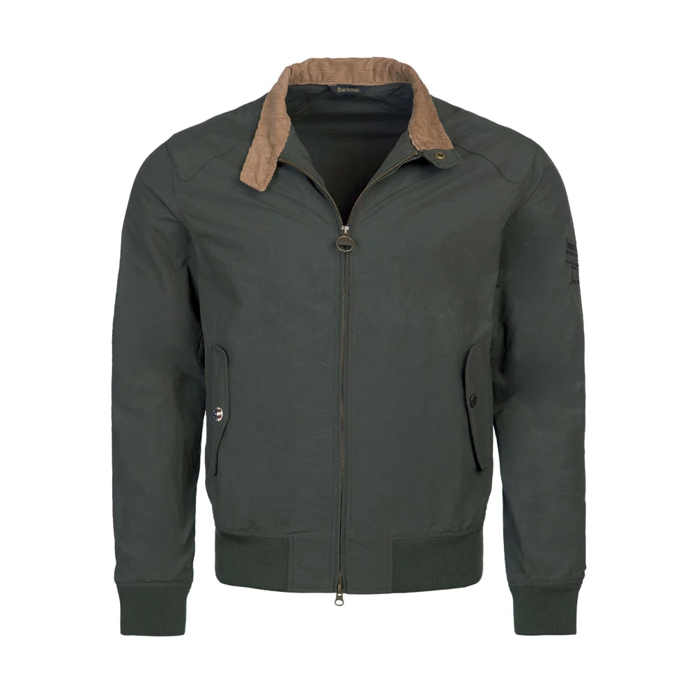 Barbour Rectifier Jacket med Steve McQueen Patch Green, Herr