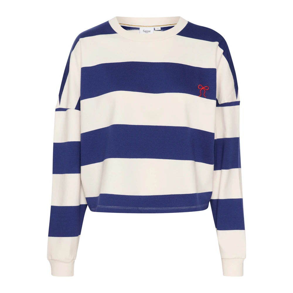 Saint Tropez Midnight Sail Sweatshirt met geborduurd detail Multicolor Dames