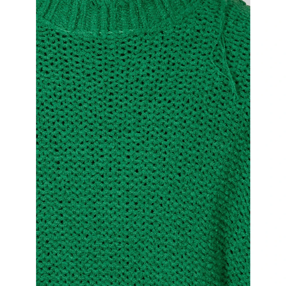Sacai Round-neck Knitwear Green Heren