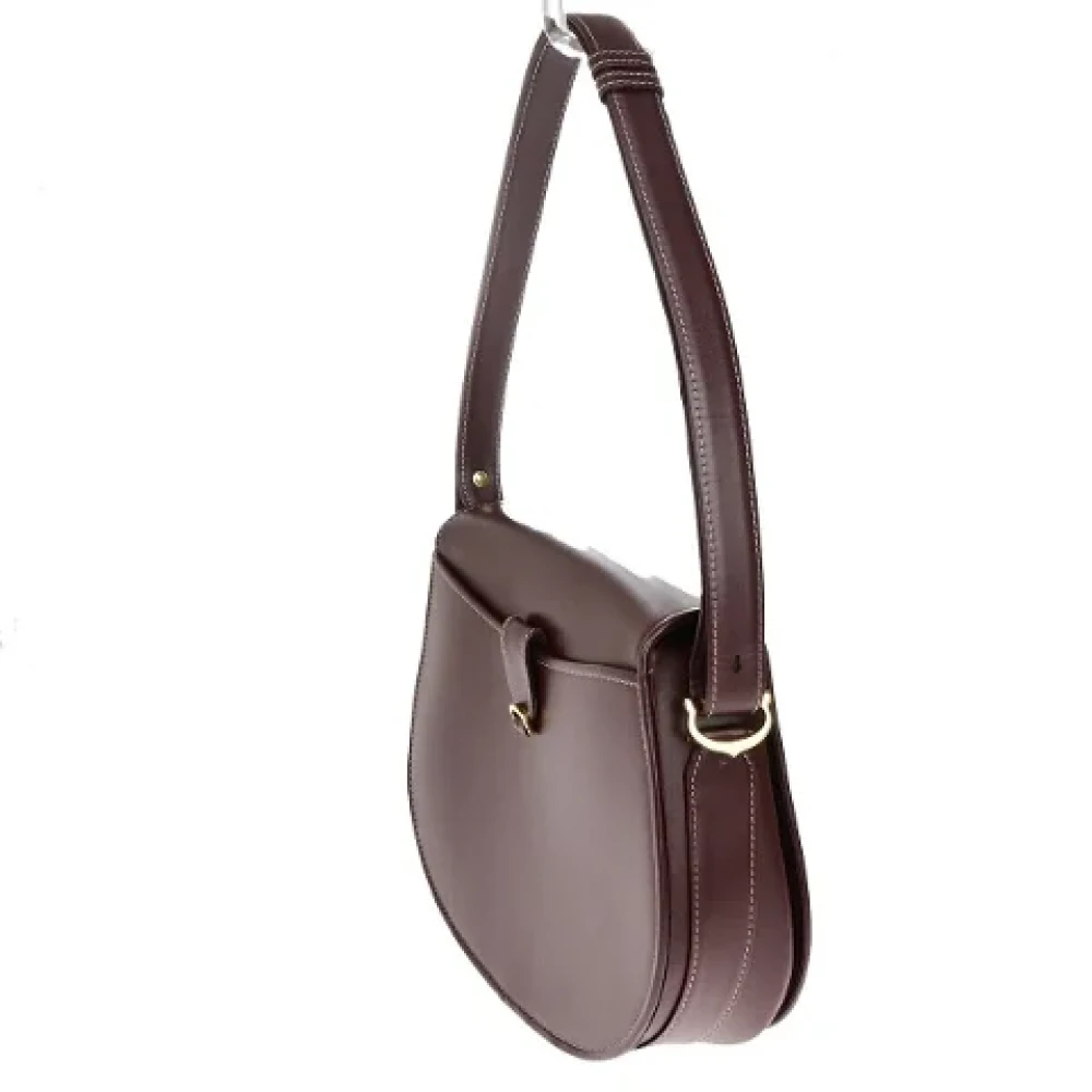 Cartier Vintage Pre-owned Leather shoulder-bags Brown Dames