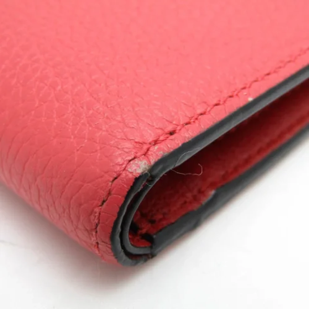 Loewe Pre-owned Leather wallets Pink Dames