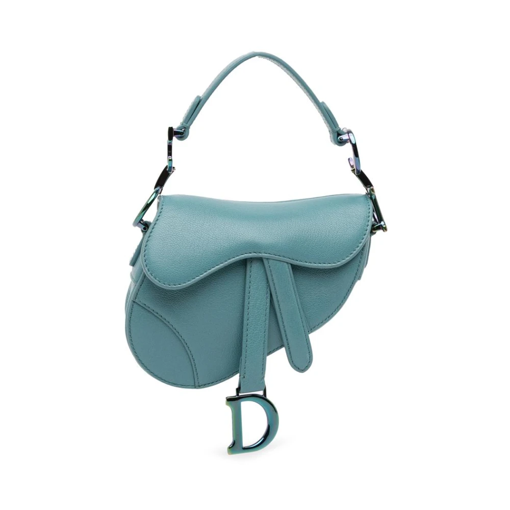 Dior Vintage Women's Blue Pre-Owned Saddle Bag