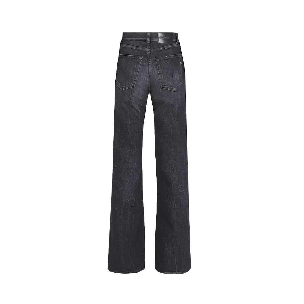 Dondup Zwarte Denim Jeans Black Dames