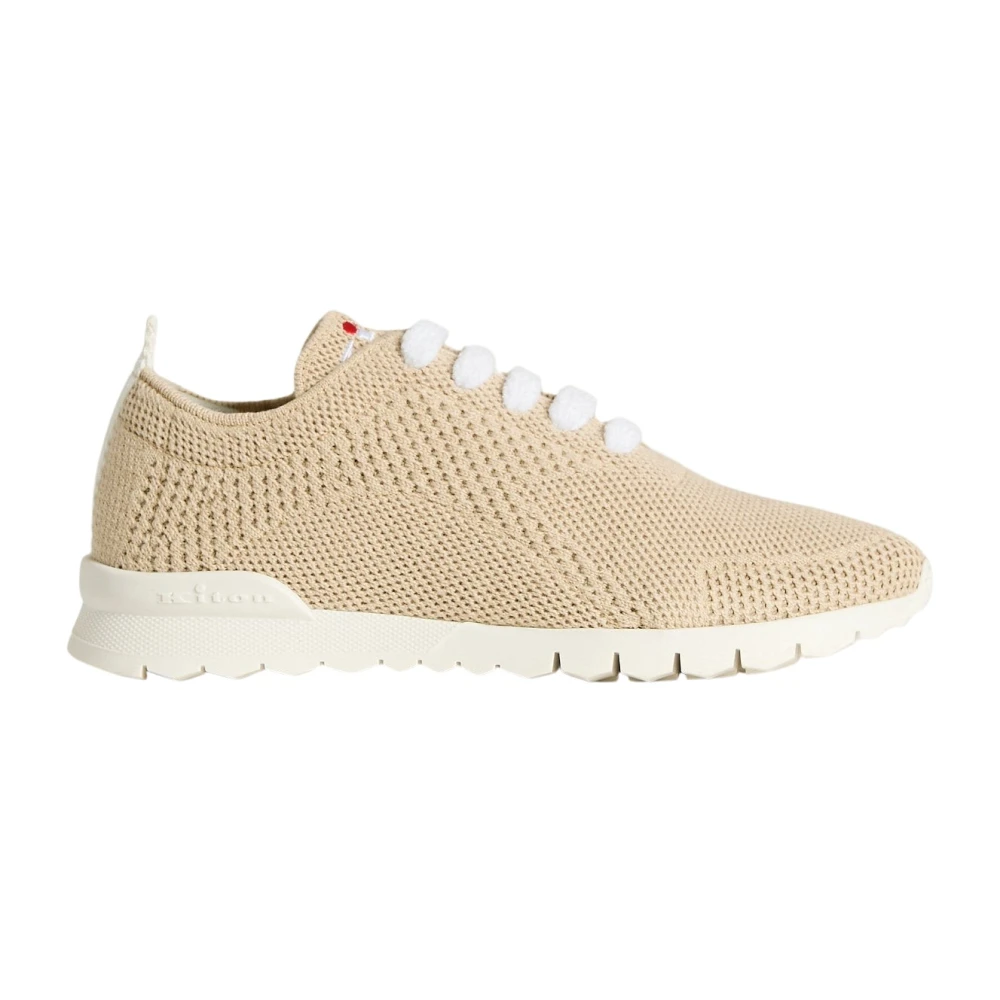 Kiton Cashmere ‘Fit’ Sneakers Dames Schoenen Beige