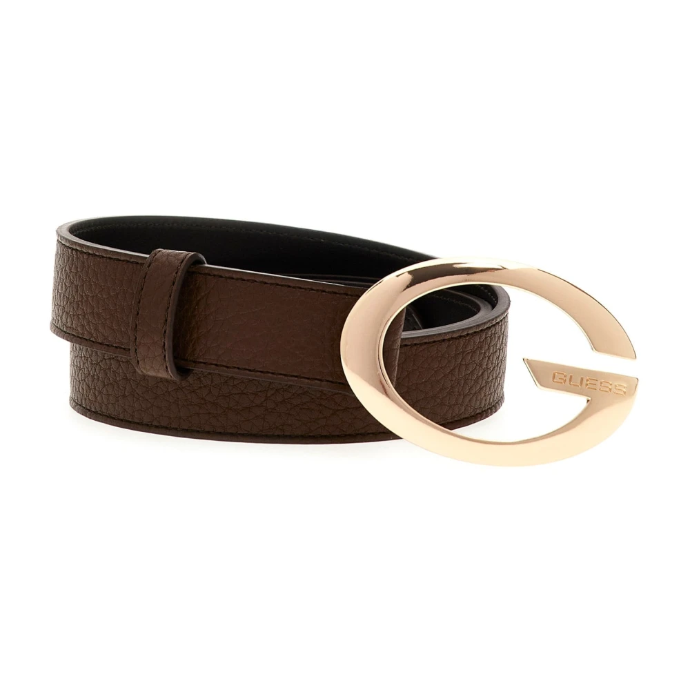 Guess Women's Brown Belts, M, Camden Vintage G Logo Belt