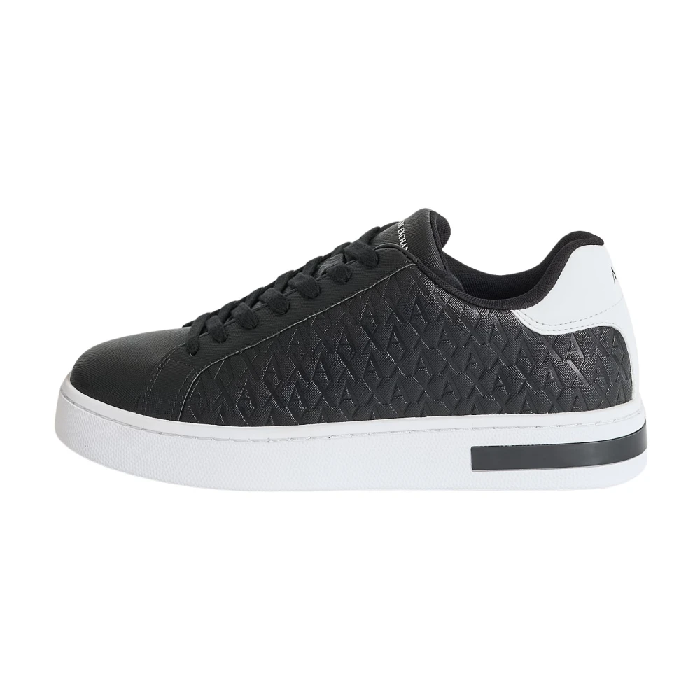 Armani Exchange Mannelijk Zwart Schoenen Heren, 45 Eu, Technische Stoffen Sneakers