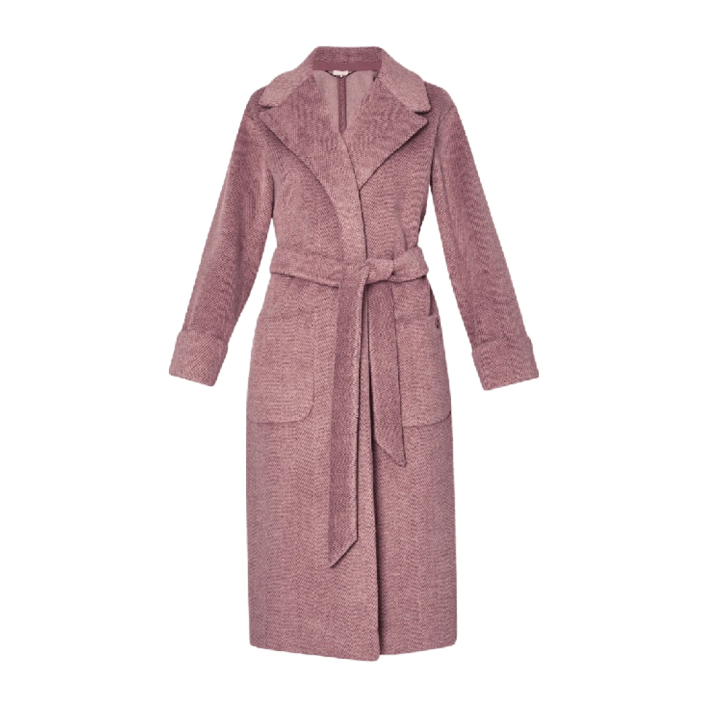 Liu Jo Roze Chevron Jas met Lurex Details Pink Dames