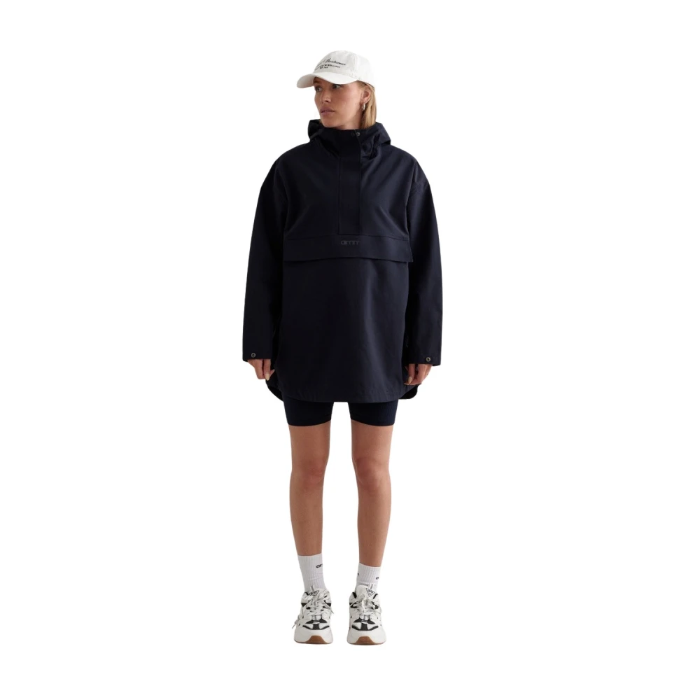 Aim'n Waterdichte Oversized Anorak Blue Dames