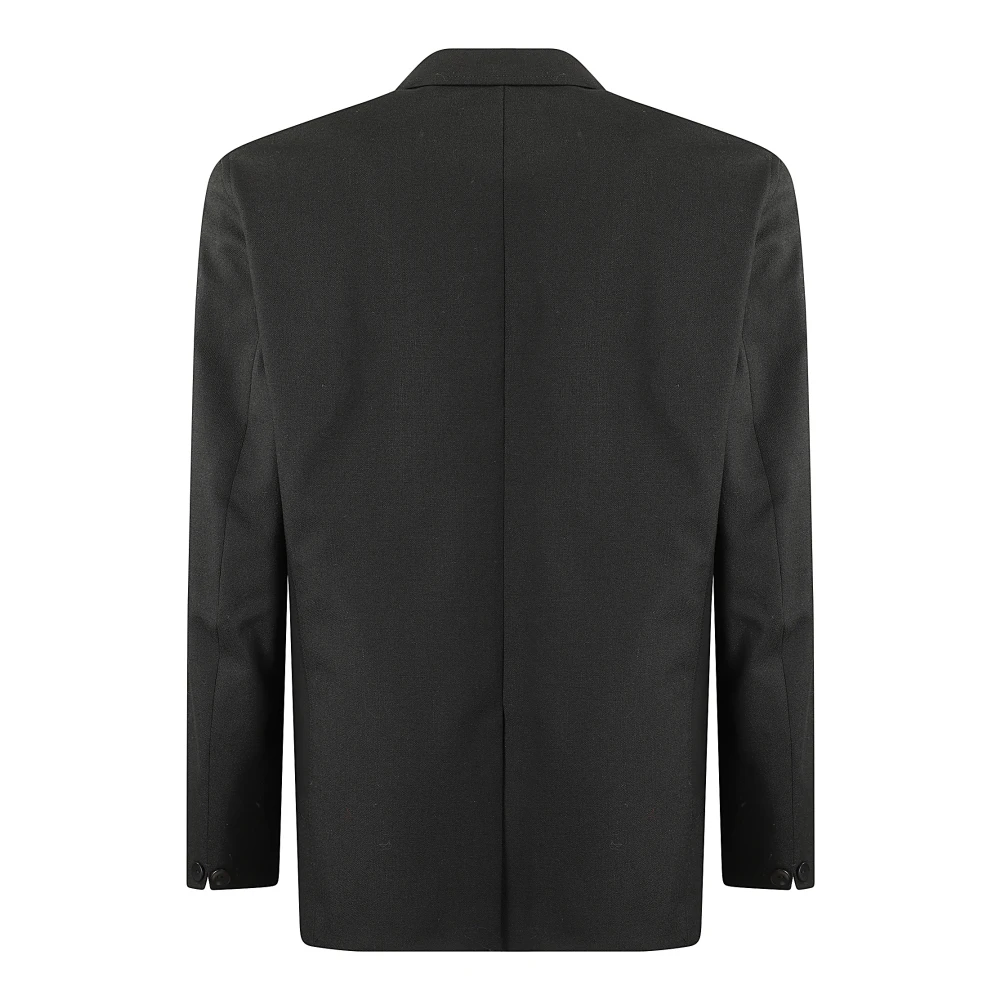 Junya Watanabe Stijlvolle single-breasted jas met logo Black Heren