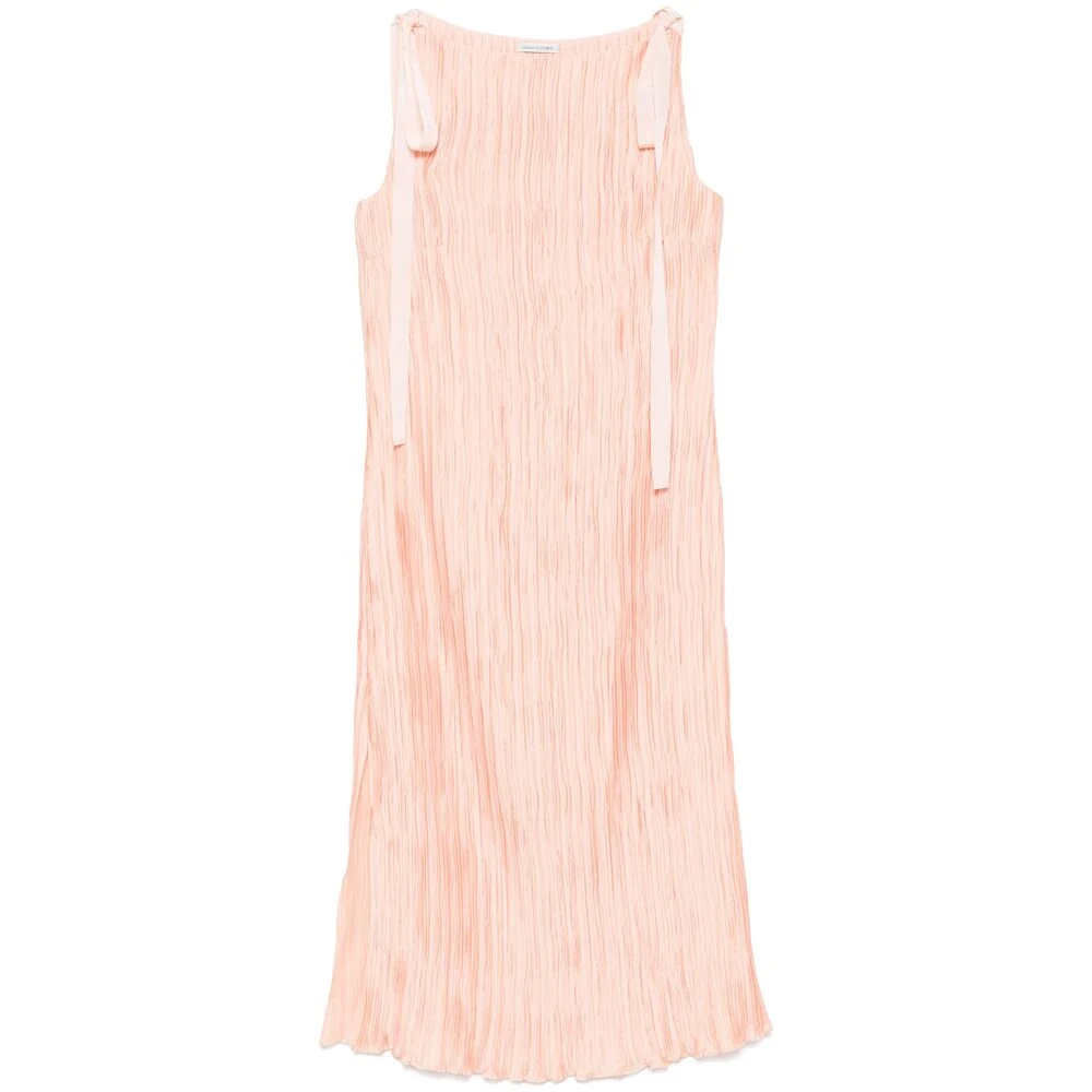 Anna October Perzikroze Boothals Jurk Pink Dames