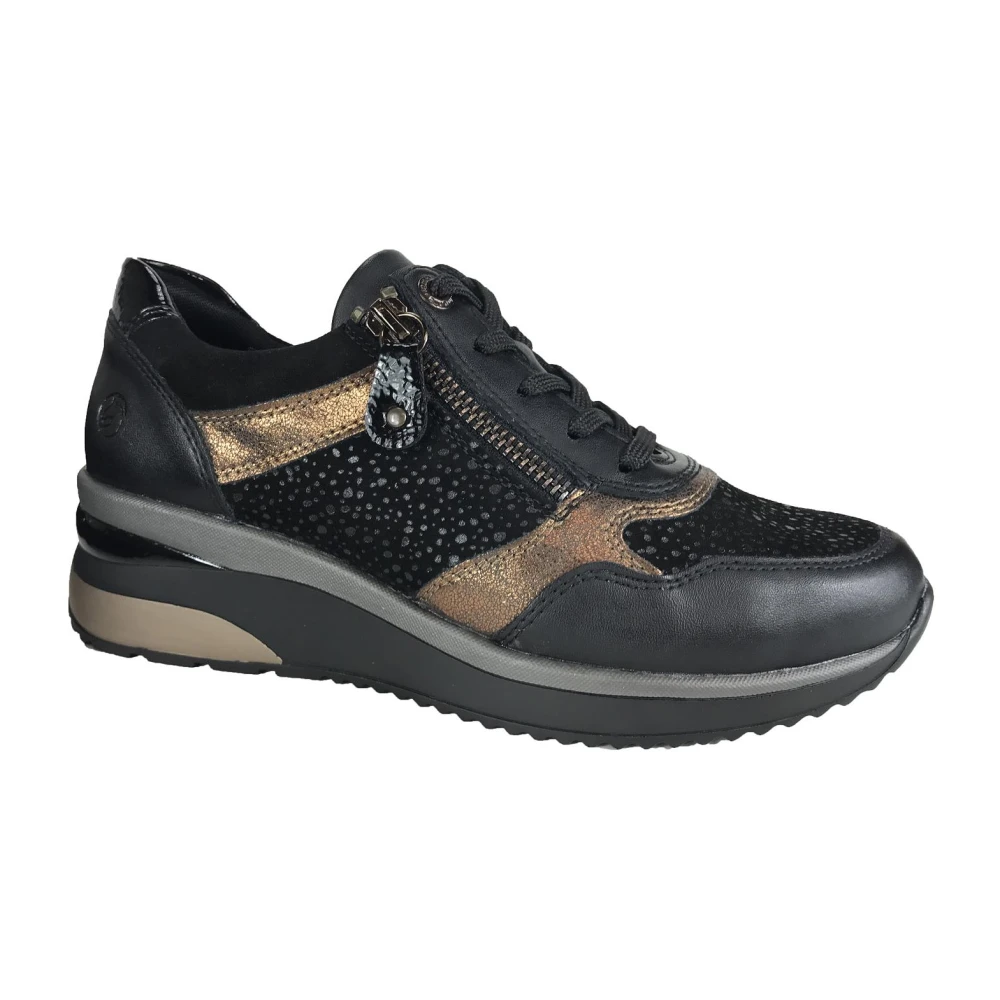 Remonte D2416 Sneaker Dames Schoenen Zwart