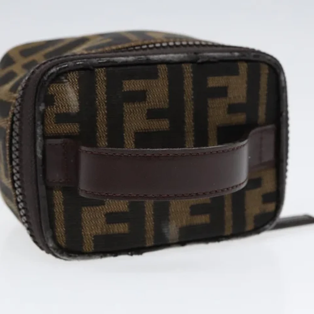 Fendi Vintage Pre-owned Canvas handbags Brown Dames