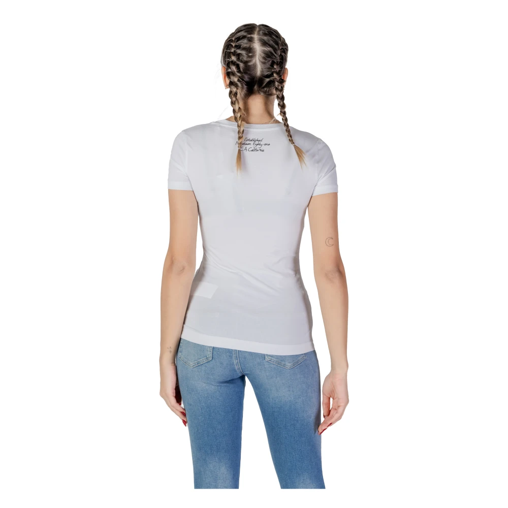 Guess Korte Mouw T-shirt Lente Zomer Collectie White Dames
