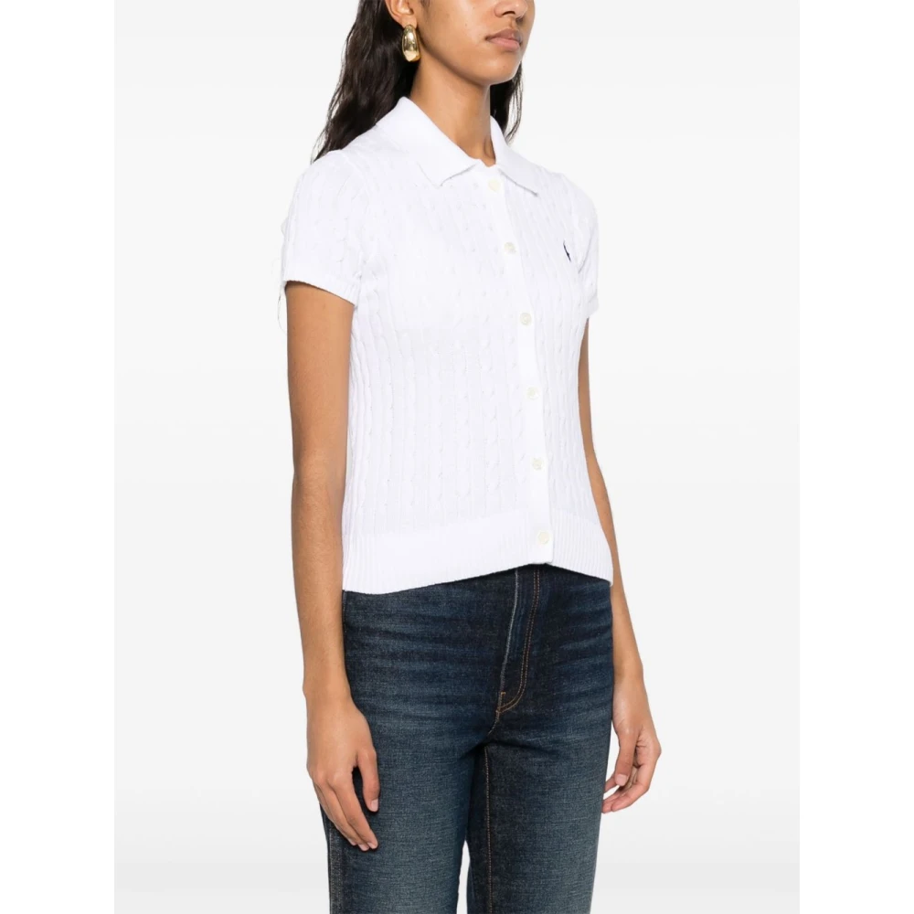 Polo Ralph Lauren Witte Polo T-shirts met Pony Motief White Dames