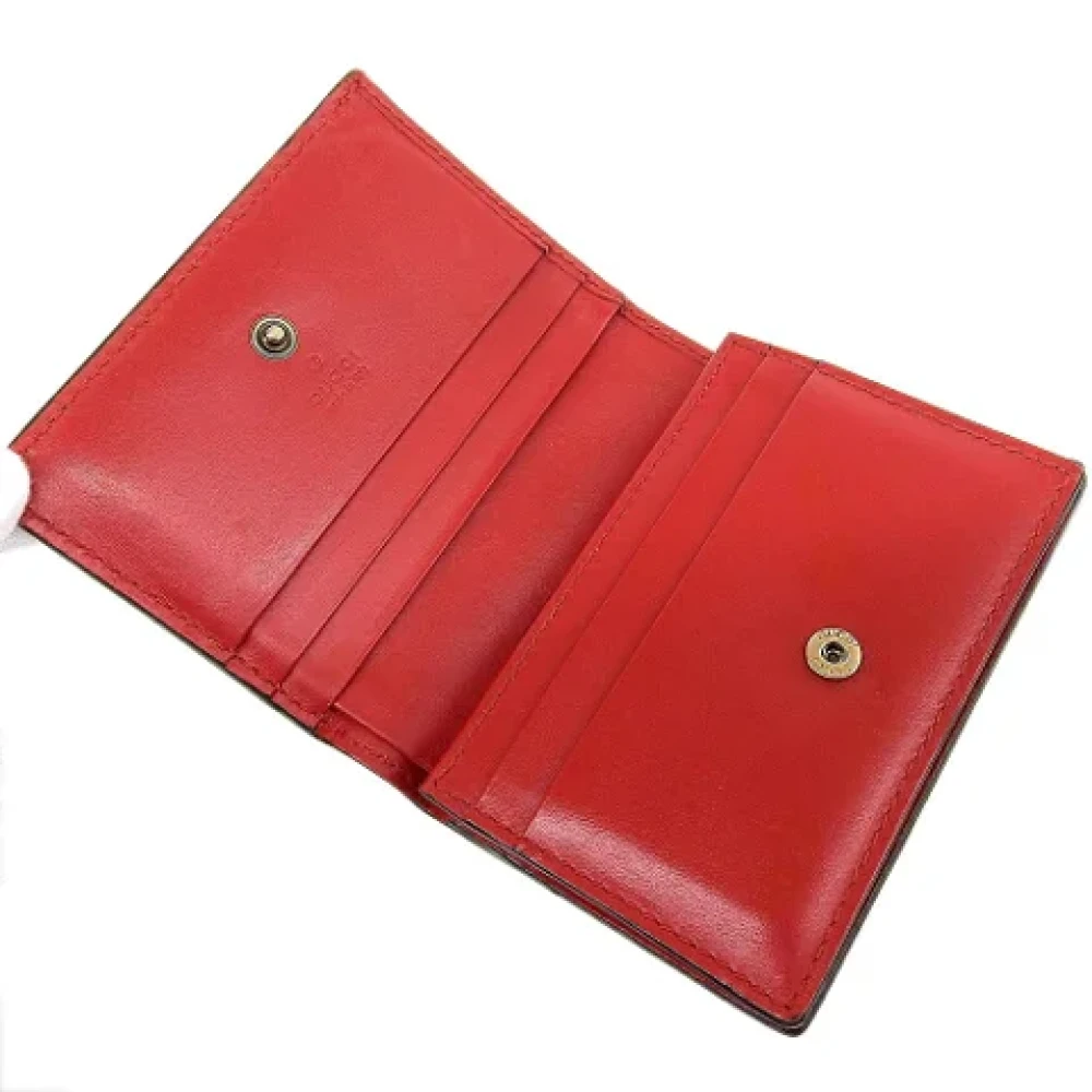 Gucci Vintage Pre-owned Leather wallets Red Dames