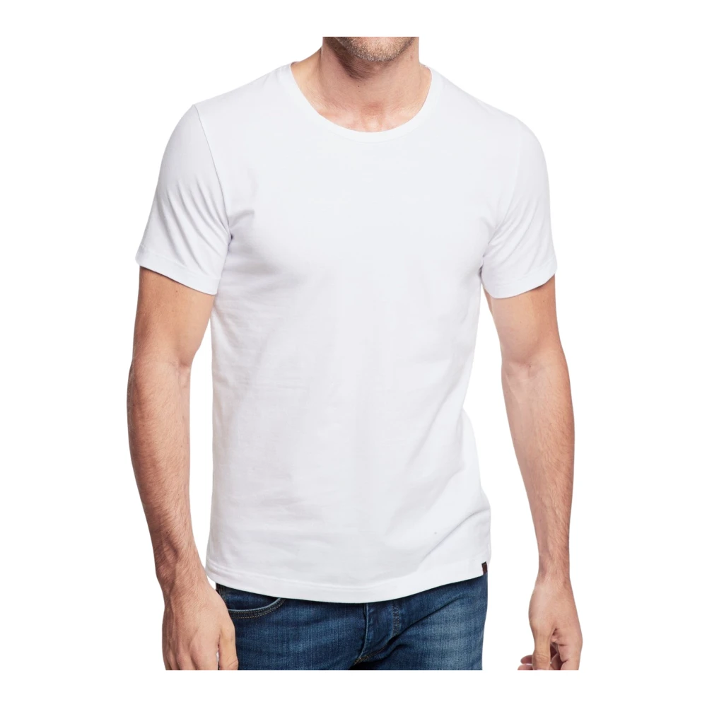 Strellson Basisshirt 2-Pack Single Jersey Elastisch White Heren