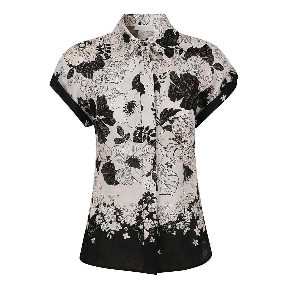 Zimmermann Witte Shirts voor Vrouwen Aw24 Multicolor Dames