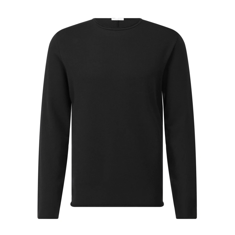 Kiefermann Katoenen Longsleeve Shirt Black Heren