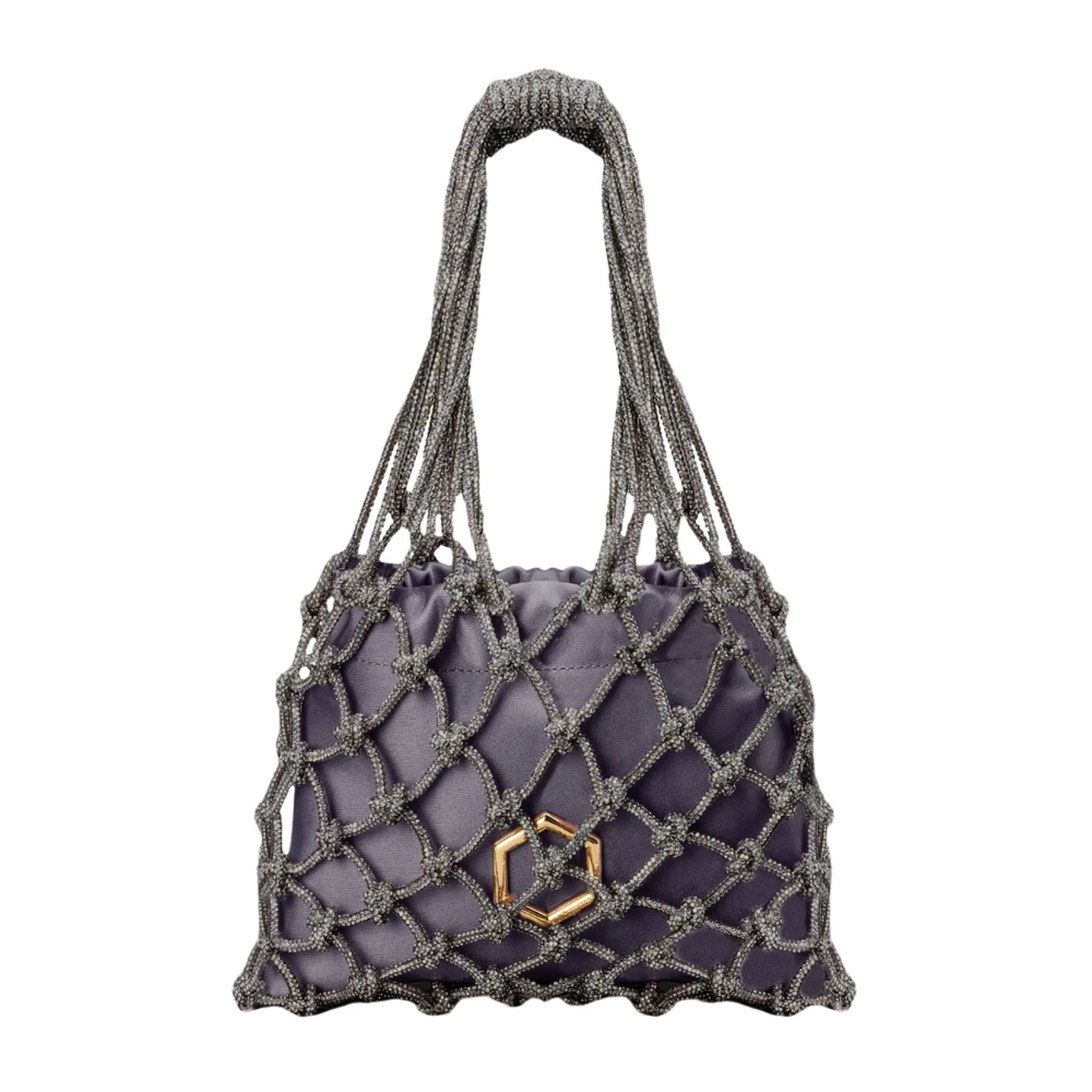 Hibourama Carrie Black Diamond Mini Tas Gray Dames
