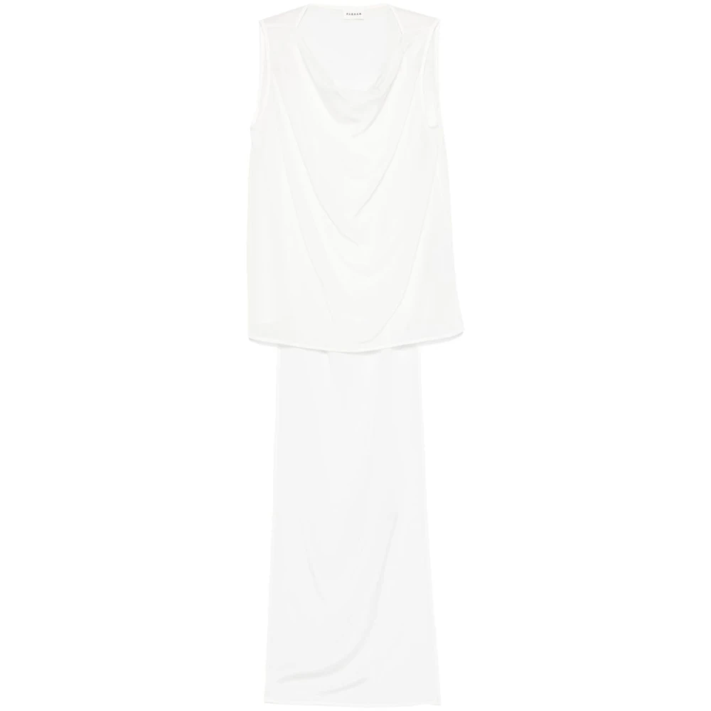 P.a.r.o.s.h. Crème Top met True-to-Size Fit Beige Dames