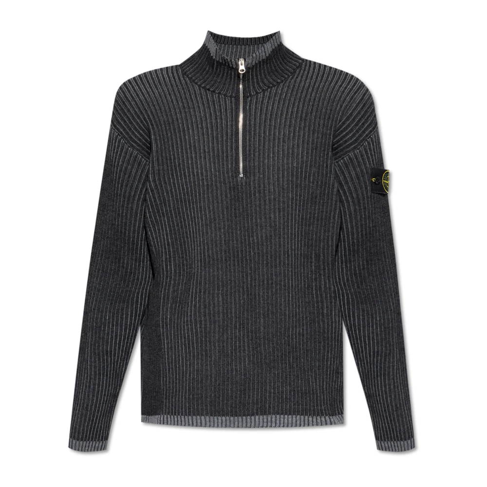 Stone Island Geribbelde trui Gray Heren