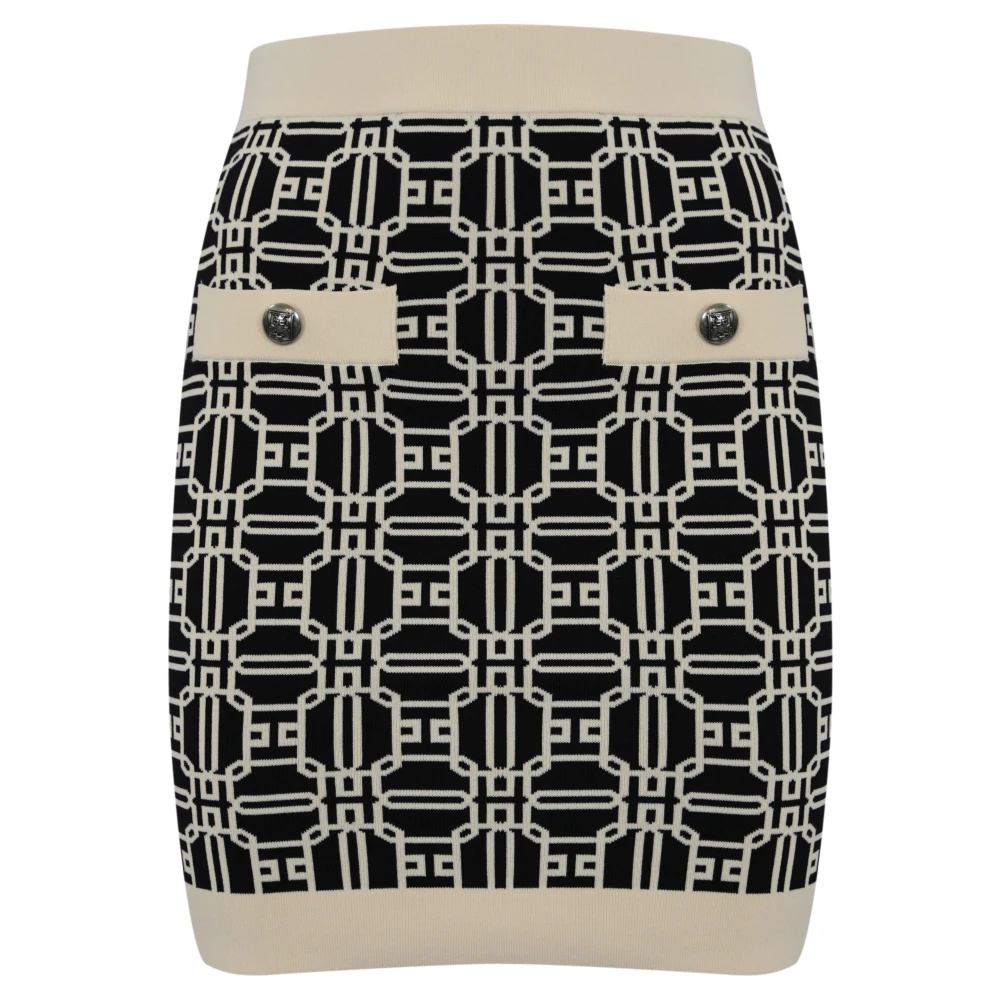 Elisabetta Franchi Contrastkleur Viscose Minirok Multicolor Dames