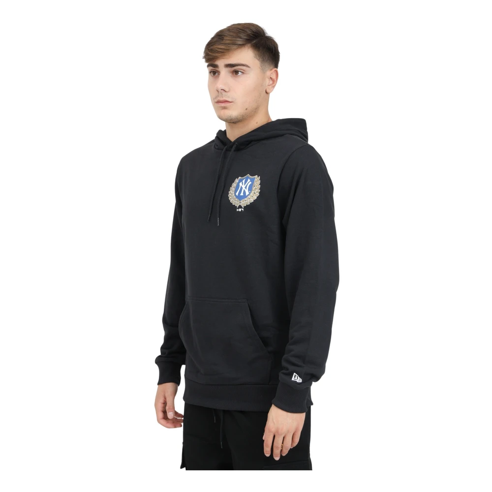 New era MLB Badge Graphic Hoodie Zwart Black Heren