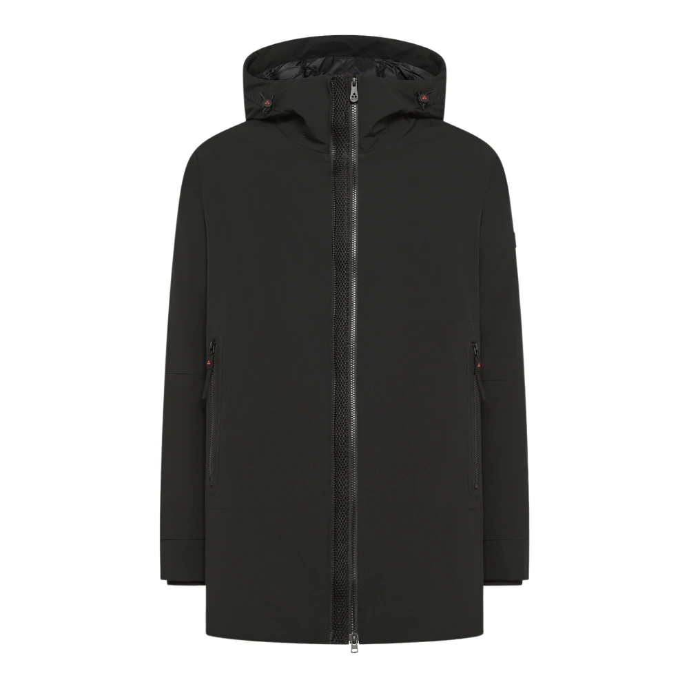 Peuterey , Parkas, Male, Black, L, Metide Srtr Drawstring Hooded Coat - Image 5