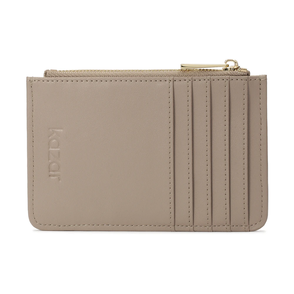 Kazar Kleine portemonnee met ritssluiting en kaartsleuf Beige Dames