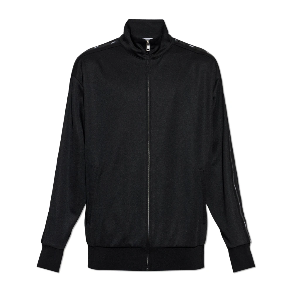 Moschino Mannelijk Zwart Hoodies & Sweatvesten Heren, L, Katoen, Sweatshirt Met Opstaande Kraag