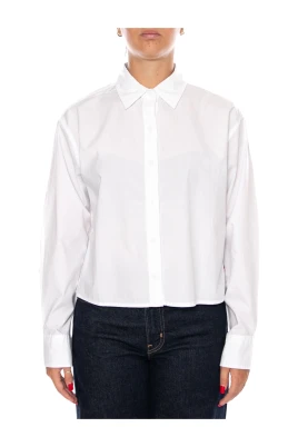 Harlie Cropped Button Down Shirt