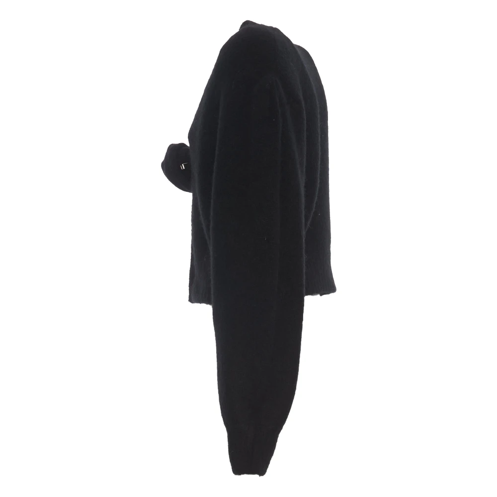 Rotate Birger Christensen Zwart Gebreid Kort Vest Black Dames