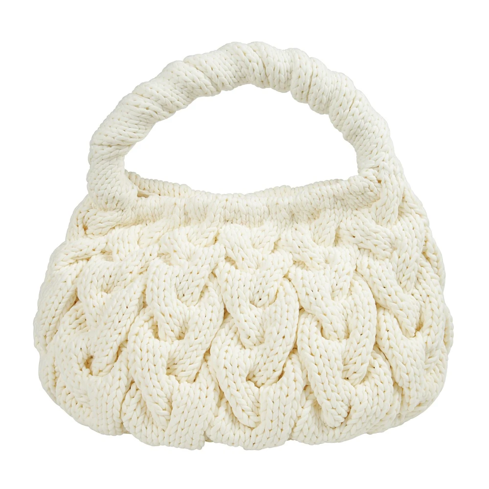 JW Anderson Stijlvolle Cable Knit Tas Beige Dames