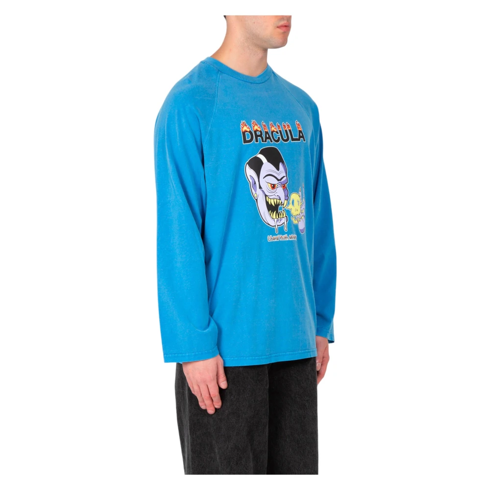 Liberal Youth Ministry Dracula Gewassen Tee in Blauw Blue Heren