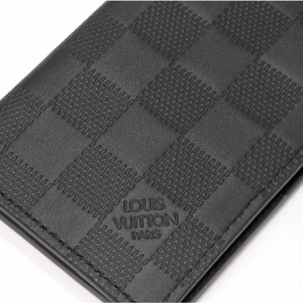 Louis Vuitton Vintage Pre-owned Canvas wallets Black Heren