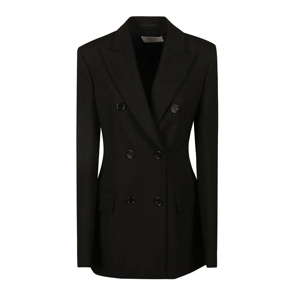 SPORTMAX Double-Breasted Coats Black Dames