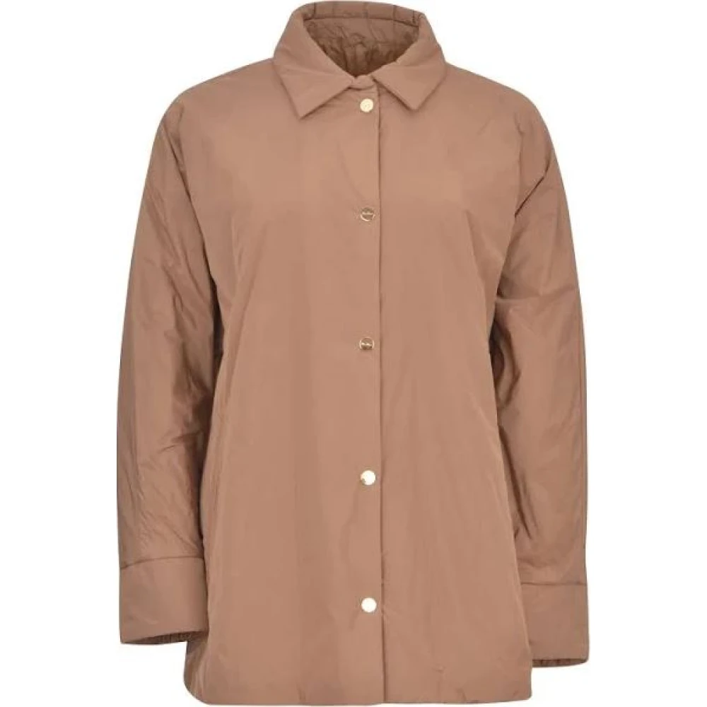Max Mara Kameeljassen Greenca Overhemdjasje Brown Dames