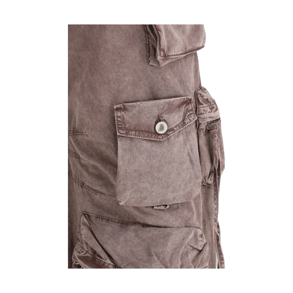 The Attico Cargo Jeans met Oversize Pasvorm Purple Dames