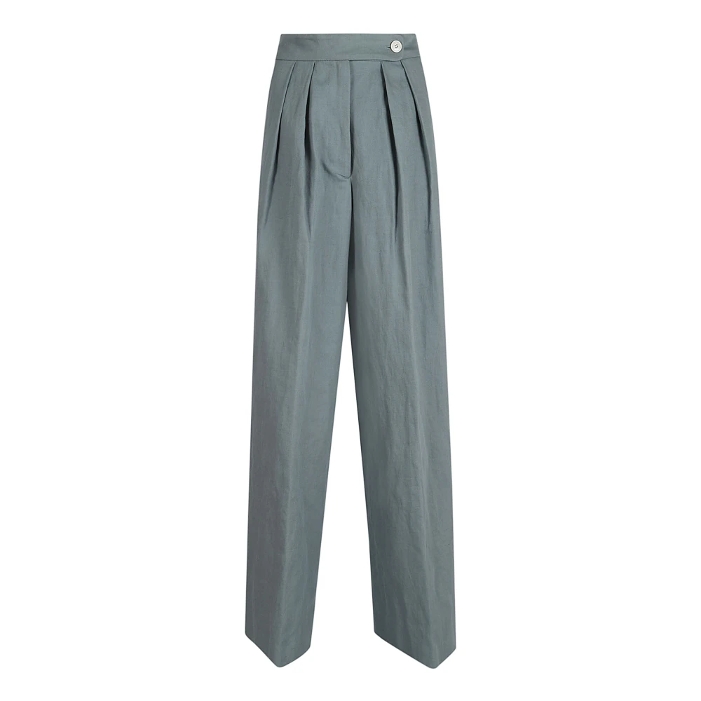 Dries Van Noten Blauwe Broek voor Vrouwen Aw24 Blue Dames