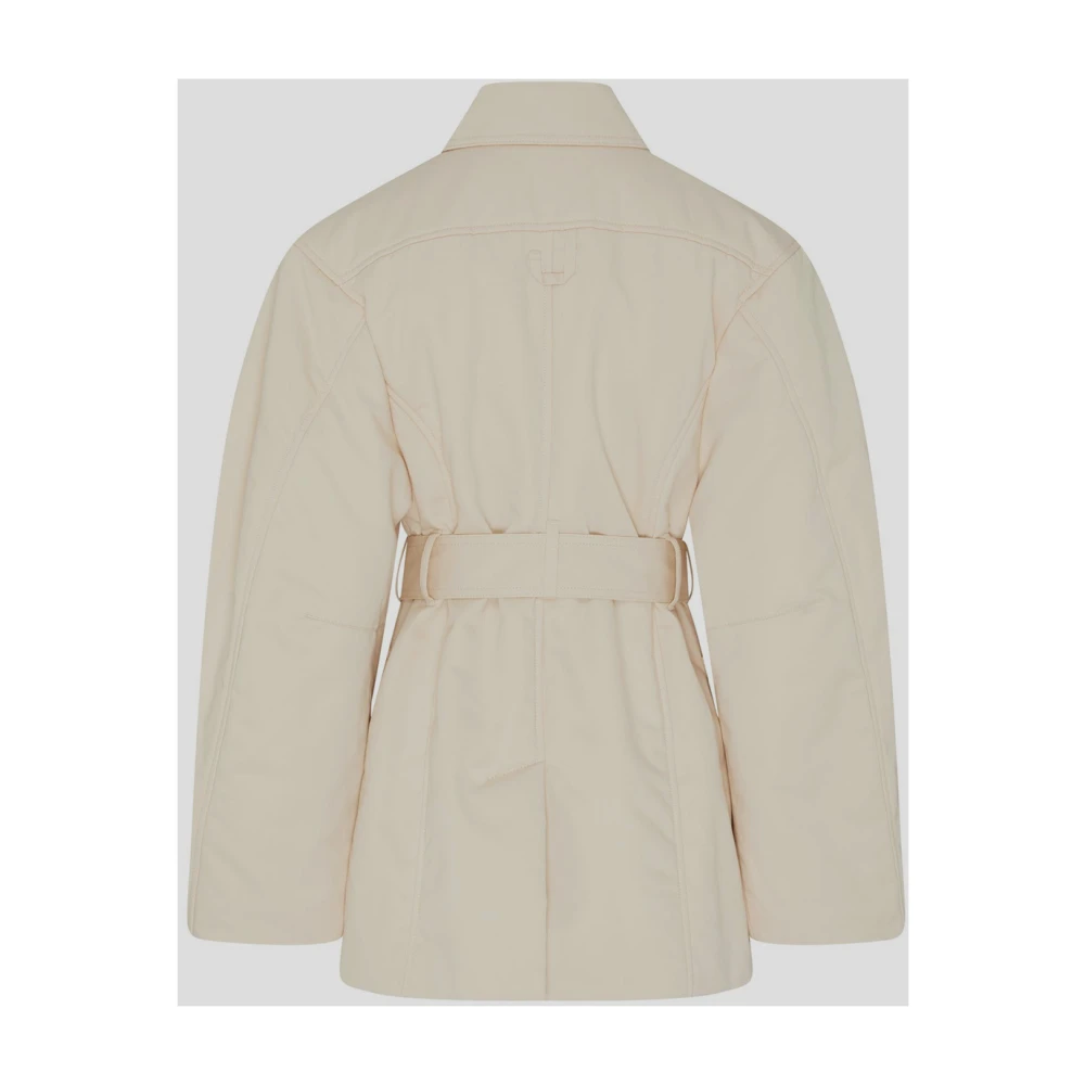 Jacquemus Bari Polyester Jas Beige Dames