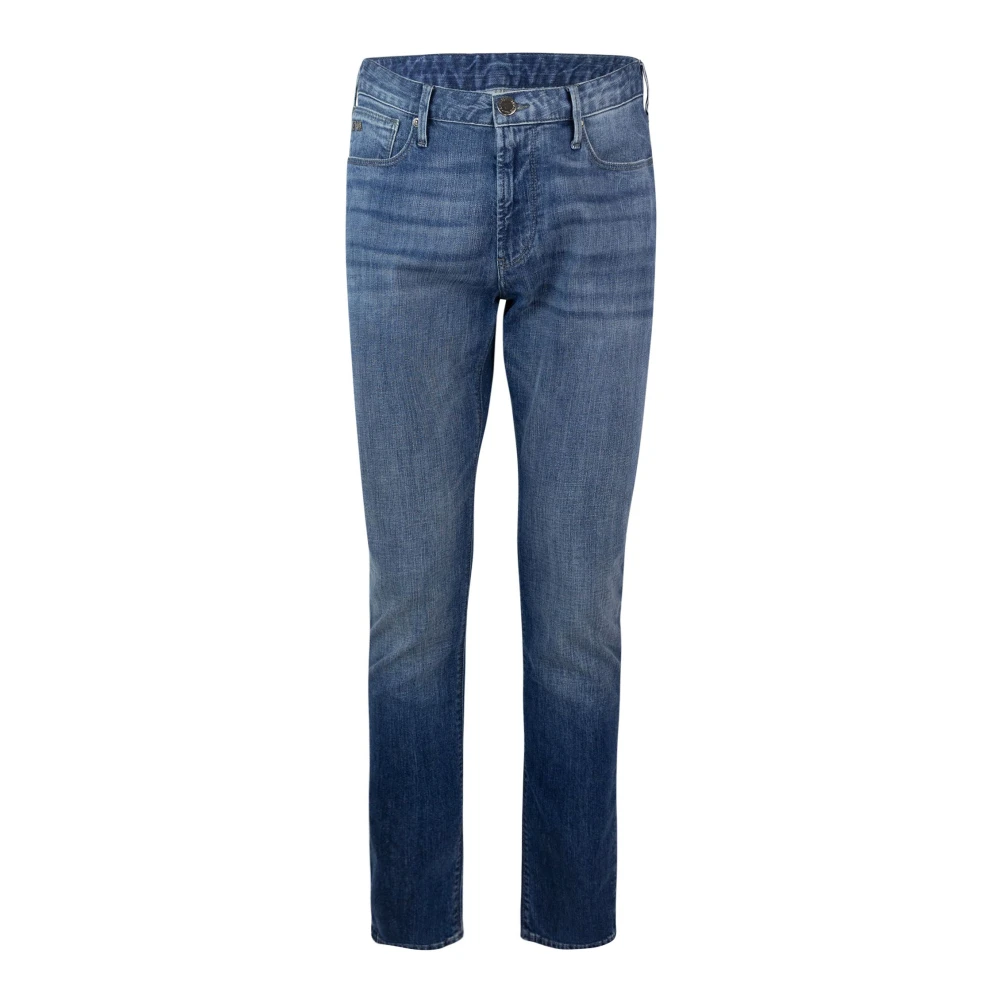 Emporio Armani Men's Blue Slim-Fit Jeans,, Slim Fit Jeans Low Waist W27