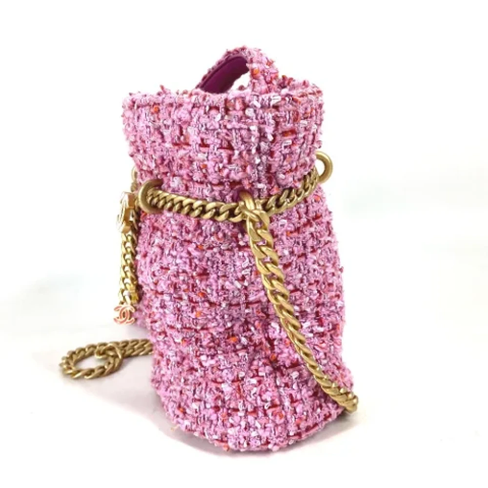 Chanel Vintage Pre-owned Fabric chanel-bags Pink Dames
