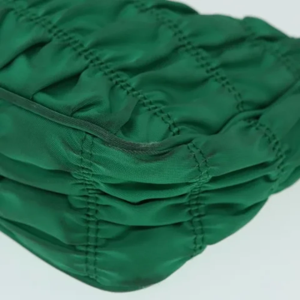 Prada Vintage Pre-owned Fabric prada-bags Green Dames