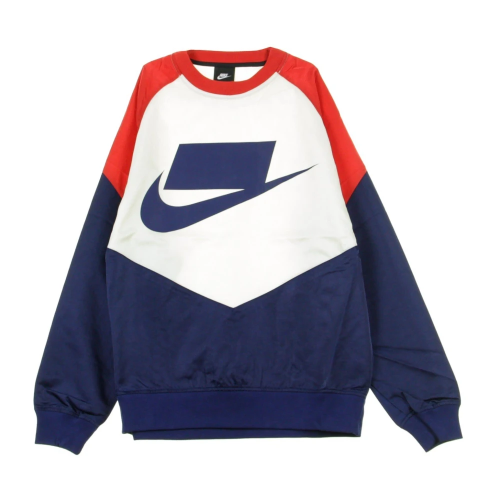 Nike Crewneck Sweatshirt Blue Void University Red Sail Blue Heren