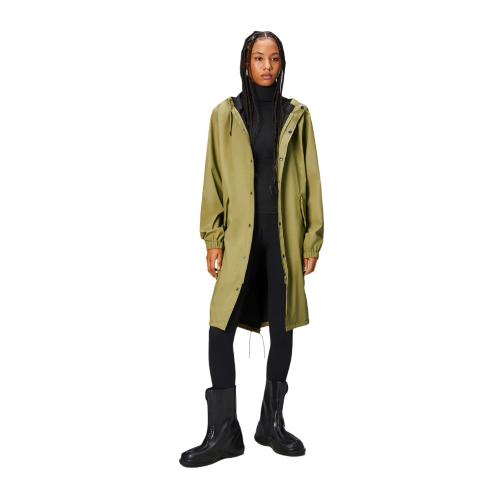 Rains Fishtail Parka Waterdicht Winddicht Lichtgewicht Green Dames
