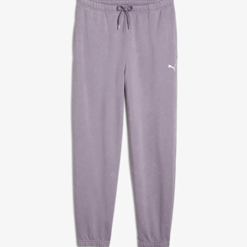 Puma Relaxed Gewassen Denim Broek Purple Dames