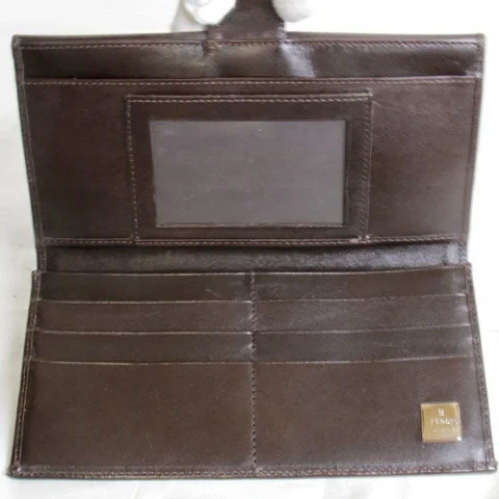 Fendi Vintage Pre-owned Canvas wallets Brown Dames